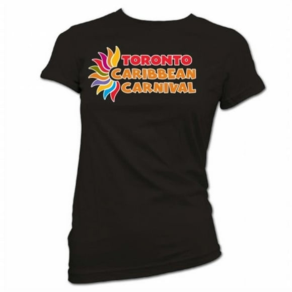 GDC-GameDevCo Ltd. TCC-95066L Toronto Caribbean Carnival Womens T-Shirt, Black, L