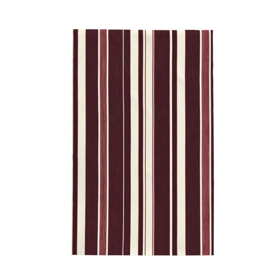 Decorative Waffle Towel Kitchen Dish Towel 26x16in Multi-Purpose Tea Towel Absorbent Quick Dry Oil Resistant Maroon Stripe_4