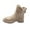 Beige, variant on jsaierl Winter Boots Women's Snow Booties Faux Fur Cotton Shoes Slip On Combat Round Toe Ankle Boots