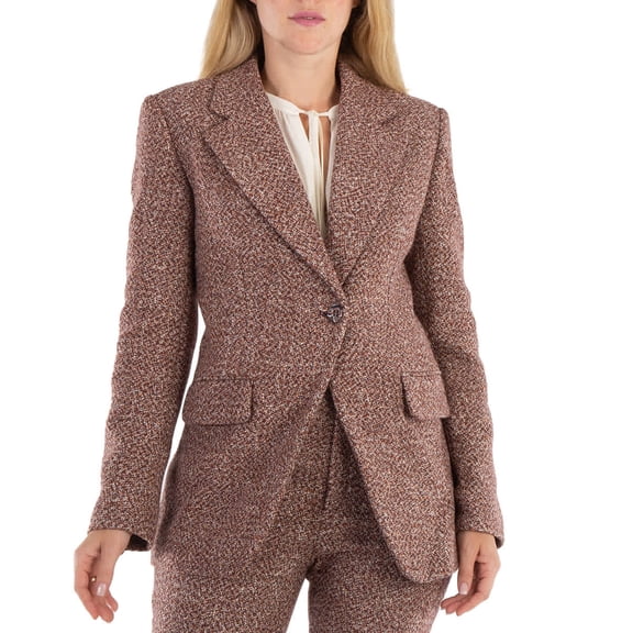 Chloe Ladies Tweed Knit Tailored Blazer Jacket, Brand Size 36 (US Size 4)