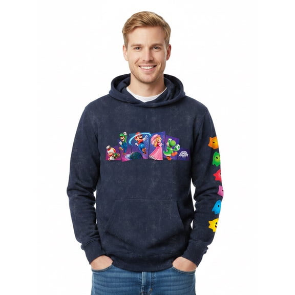 Super Mario Galaxy, Men's & Big Men's Graphic Hoodie, Here We Go! Sizes S-3XL
