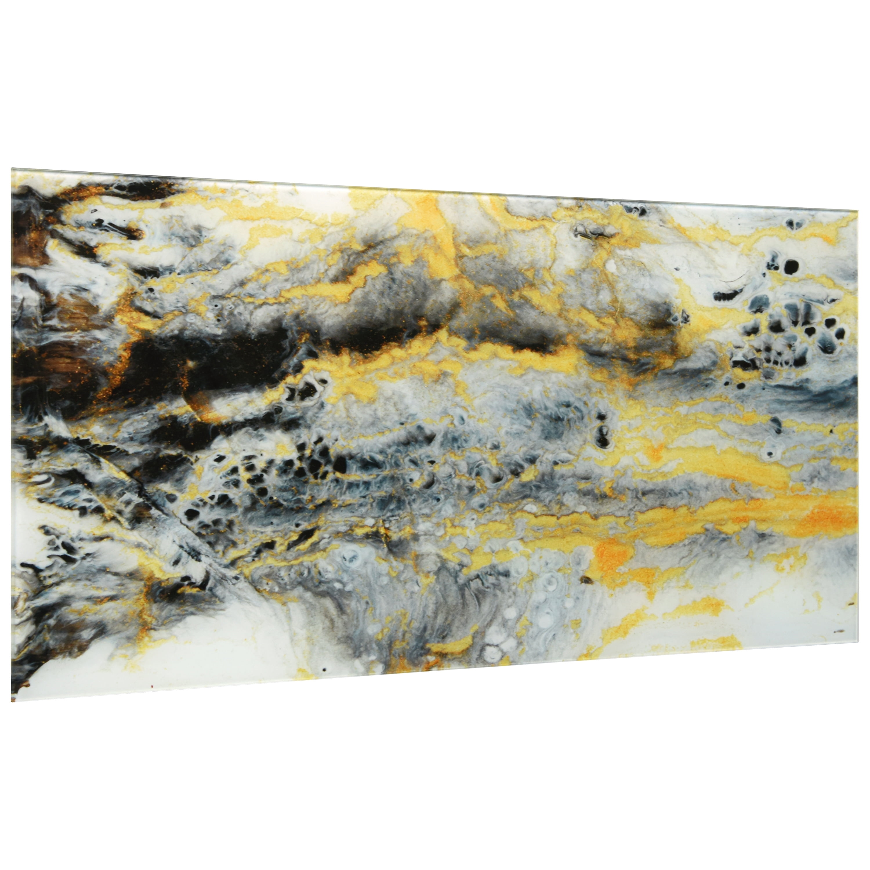 "Granite I B" Frameless Free Floating Reverse Printed Tempered Art Glass Wall Art