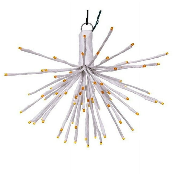 Vickerman X21W088 16 x 14 in. 80 Starburst LED Wide Angle Light, White & Orange