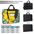 thumbnail image 2 of Simpsons Laptop Carrying Case 13 Inch Laptop Bag Computer Protective Case Shoulder Strap Carrying Briefcase Messenger Bag, 2 of 9