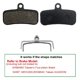 thumbnail image 5 of Pastillas de freno de bicicleta semimetálicas Zoom de 4 pistones compatibles con D02s M9020 M8020 Saint M640 M800 M810 M820 M520 Dis, 5 of 5