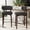 Dark gray, variant on 26 Inch Counter Height Bar Stools with Wood Legs, Linen Fabric Upholstered Bar Chairs with Back and Metal Footrest for Kitchen Island and Bar, 2 Pack, Dark Gray