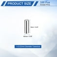 thumbnail image 2 of 100 Pack 2mm x 6mm Dowel Pins Bearing Steel Cylindrical Dowel Pins Shelf Support Peg Pin+/-0.02mm Diameter Tolerance, Silver Tone, 2 of 6