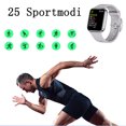 thumbnail image 4 of SmartWatch - Hombres Mujeres Pantalla HD de 1,69 pulgadas Reloj rastreador de ejercicios IP67 Reloj de ejercicios a prueba de agua con monitor de ritmo cardíaco Monitor de sueño SPO2 Podómetro, 4 of 6
