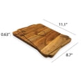 thumbnail image 2 of Valentine's Day Gift Organic Acacia kitchen Cutting Chopping Charcuterie Board Platter Butcher Block for Cheese and Vegetables Meat (King Queen Cards Board 11.1"L x 8.7"W), 2 of 7