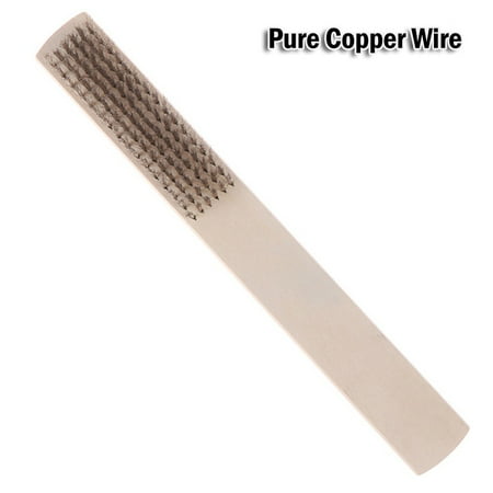 

Copper Wire Brush Stainless Steel Wire Brush Rust Removal Clean Brush 8.07Inch