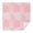 Pink Floral and, variant on Gray Geometric Quatrefoil Pattern Square Tablecloth,Waterproof Square Table Cover,Wipeable Spillproof Washable Table Cover for Home Kitchen Party Decor 42"X42"(107x107cm)