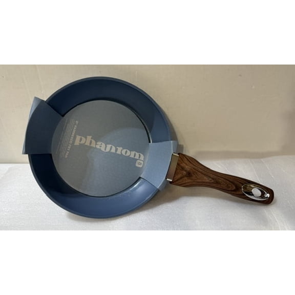 Phantom Chef 8" Fry Frying Saute Pan Hammered Cast Nonstick Aluminum - BLUE