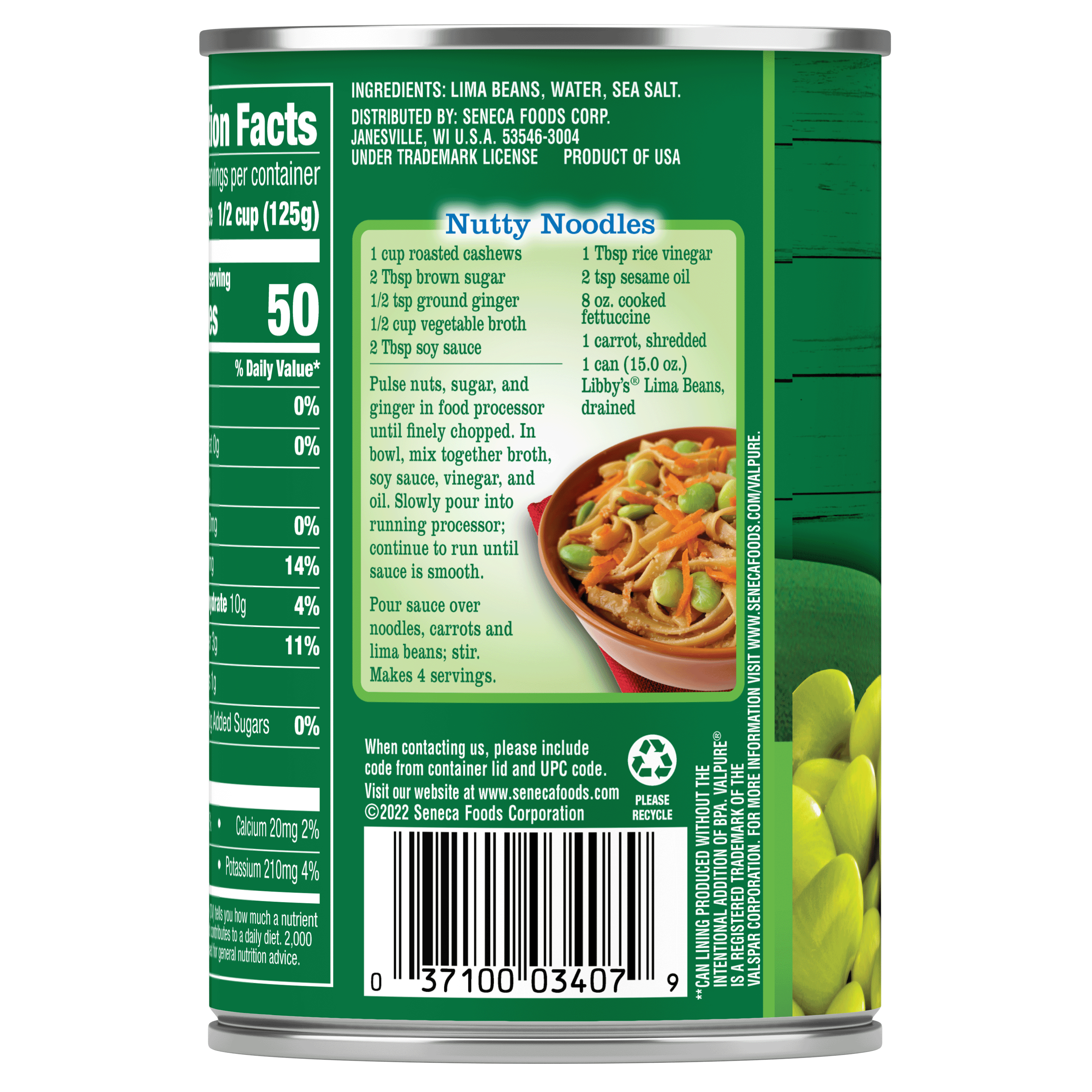 Libby's® Tender Young Lima Beans 15 oz. Can