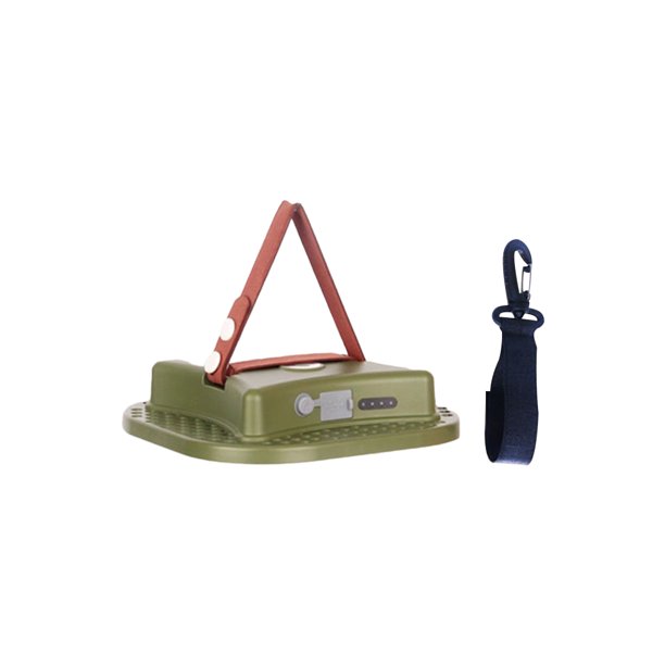 Soidarity Linterna portátil de 13500mAh para tienda de campaña, mantenimiento de acampada al aire libre, impermeable, alimentada por batería, Estufas de camping Verde