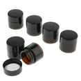 thumbnail image 2 of Contenedores de cosméticos Strade Fareast Limited Frascos de vidrio redondos 5g 6 piezas Color marrón, 2 of 8