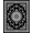 Black, Pattern 1, variant on ODIKA 4'x6' Machine Washable Non-Slip Area Rug, Midnight Medallion with Ornate Flourish Motifs High Traffic Rug, Black, 371981