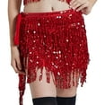 thumbnail image 1 of Traje de danza del vientre Bewildely Gasa Rojo, 1 of 6