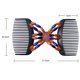 thumbnail image 5 of Perlas de madera retro Magic Hair Comb Inserto de horquilla de doble fila TFixol  Peine, 5 of 7