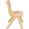 thumbnail image 6 of SLSRFD 4-Pack Stackable Preschool Chairs, 10.5" Seat Height, Plastic Kids School Chairs for Classroom, Daycare, Homeschool, Natural, 6 of 10