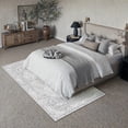 thumbnail image 4 of BERTHMEER 9x12 Area Rugs for Living Room Bedroom Vintage Gray Large Traditional Carpets Washable Non-Slip Soft Low Pile Distressed Oriental Indoor Throw Rug for Office Playroom Dining Room Farmhuose, 4 of 7