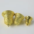 thumbnail image 6 of D-GROEE 6/8/10cm Golden Bells Jingle Bells for Crafts, 4Pcs Plastic Christmas Tree Hanging Pendant, Christmas Ornaments Decorations, 6 of 7