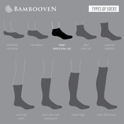 Bambooven Bamboo Ankle Socks for Women, Odor-Free, Size 6-9, 3 Pairs