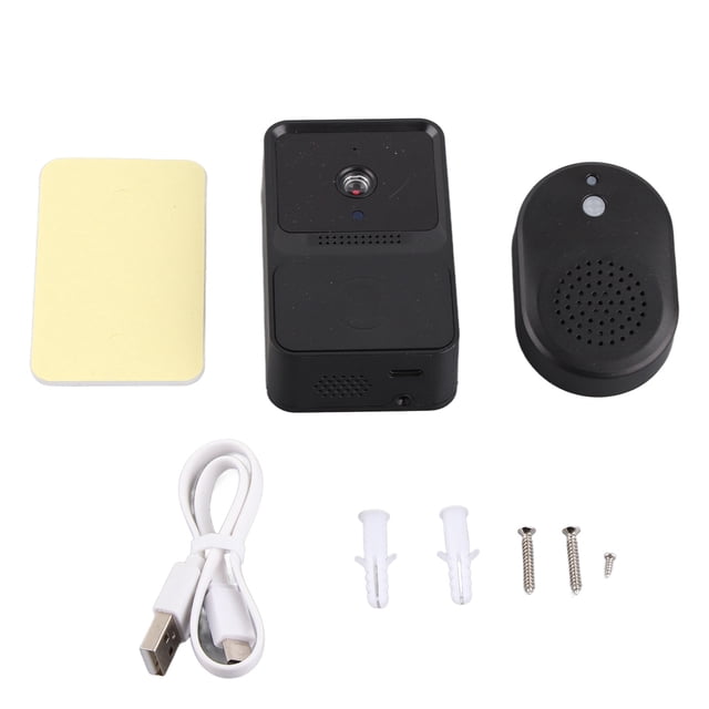 Video timbre cámara IR visión nocturna Audio bidireccional 120 ° gran angular aplicación notificación push para seguridad en el hogar