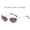 Gold frame gradually turns red and gray, variant on New Metal Cat-Eye Polygonal Sunglasses, European and American Style Unique Shades, Y2K Cyber Future Diamond-Shaped Sunglasses, Fashionable and Versatile