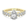 thumbnail image 4 of IGI Certified 1 Carat Pear Shape Lab Grown Diamond Engagement Ring | 14K Yellow Gold | Edna Side Stone Diamond Ring | FG-VS1-VS2 Quality Friendly Diamonds, 4 of 6