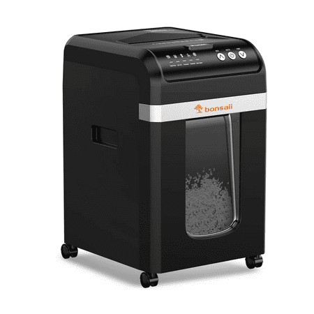 Bonsaii Commercial Grade 200-Sheet Auto Feed Micro-Cut Paper Shredder, 60-Minute/ 8 Gals Bin