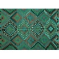 thumbnail image 1 of Ahgly Company Indoor Rectangle Southwestern Turquoise Blue Country Area Rugs, 4' x 6', 1 of 4