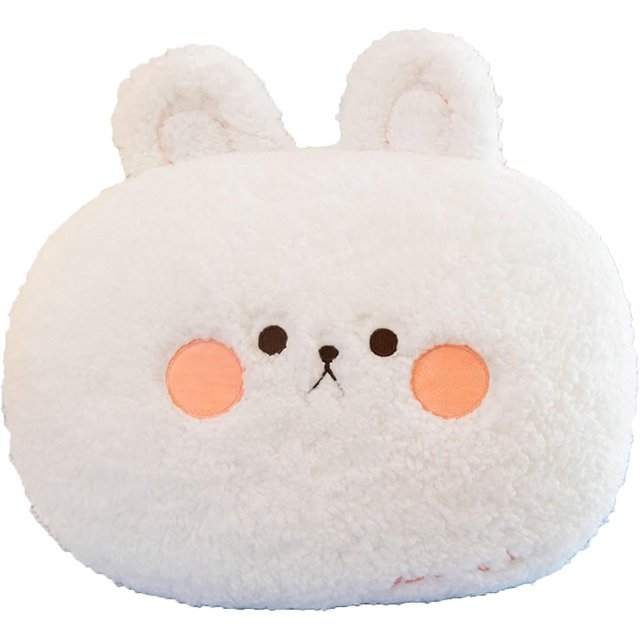 Almohada de peluche de conejito, lindos juguetes de peluche de conejito, muñeco de peluche de conejito suave, almohada de peluche de conejito Regalo de cumpleaños y Navidad para niños, adult