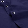 thumbnail image 4 of NixiYa Farmhouse Shower Curtain Ruffle Linen Shower Curtain for Bathroom Navy 72"x72", 4 of 6