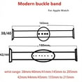 thumbnail image 5 of LEIXIUER Modern Buckle Strap Compatible with Apple Watch Bands 44mm 45mm 41mm 40mm 42mm 38mm Ultra 49mm Correa Leather Bracelet Replacement iwatch Series 8 7 5 4 3 6 SE 2 1, 5 of 8