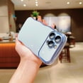 thumbnail image 4 of Plating Case for iPhone 14 Pro, Fashion Slim Electroplate Wave Edge Bumper Case with Full Camera Lens Protector Solid Color Reinforced Corners Shockproof Cover for iPhone 14 Pro, Blue, 4 of 10