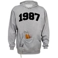 thumbnail image 1 of 1987 College Style Beer Holder Tailgate Hoodie Sweatshirt Unisex 2X-Large Oxford, 1 of 4