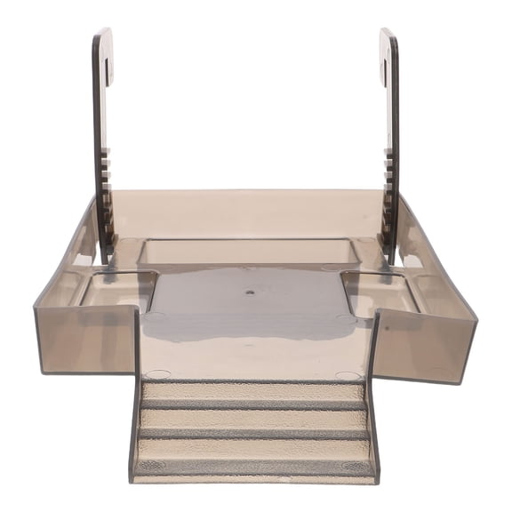 GETAJGHSD Black Plastic Turtle Basking Platform, Adjustable Ramp, Spacious Sunning Area, Stable Design