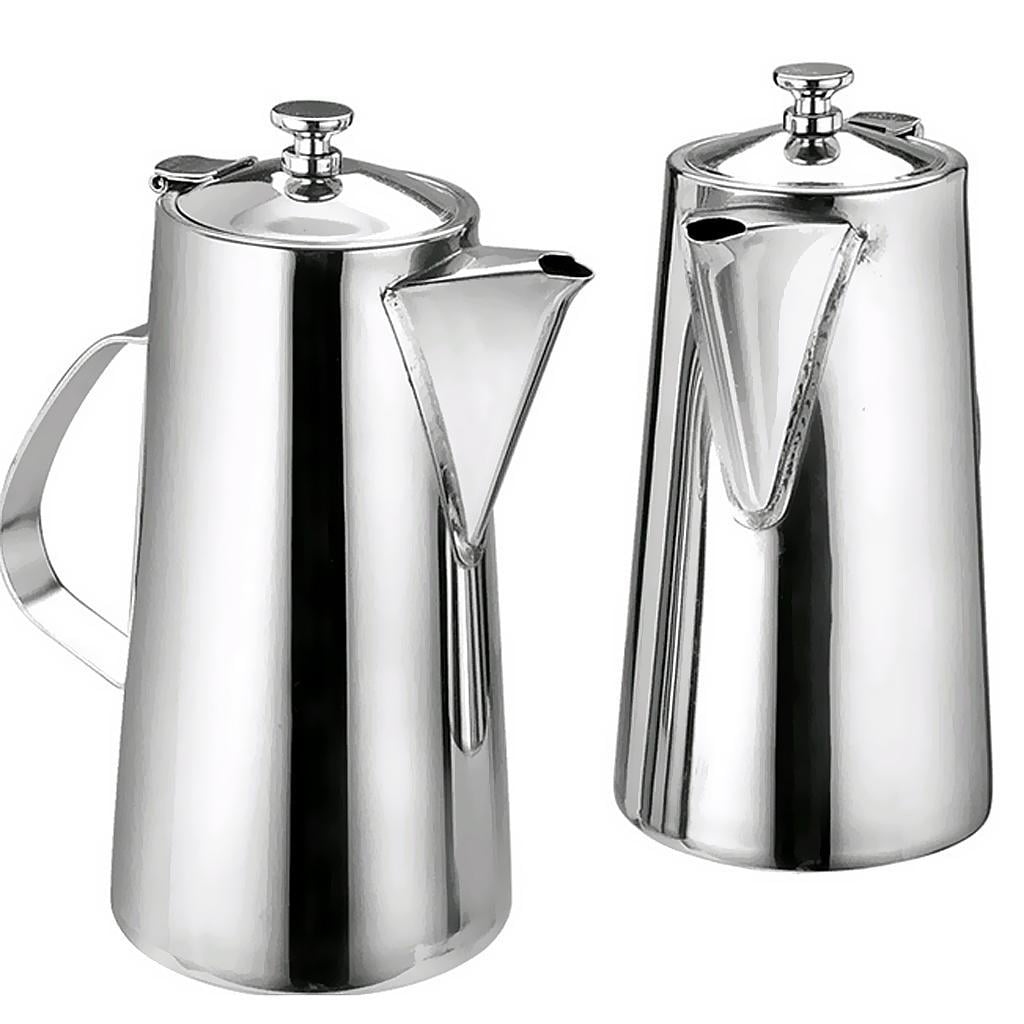 deevoka 2x1.7L Stainless Steel Water Coffee Pot Ice Tea Jug Kettle Pitcher with Lid #2