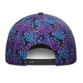 thumbnail image 4 of Bright Floral Print Adjustable Hat – Boho Dad Hat with Tropical Flower and Hummingbird Illustration, Washed Snapback Cap, 4 of 7