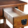 thumbnail image 4 of Leick Furniture Wood Mission Chairside End Table in Russet Brown, 4 of 7