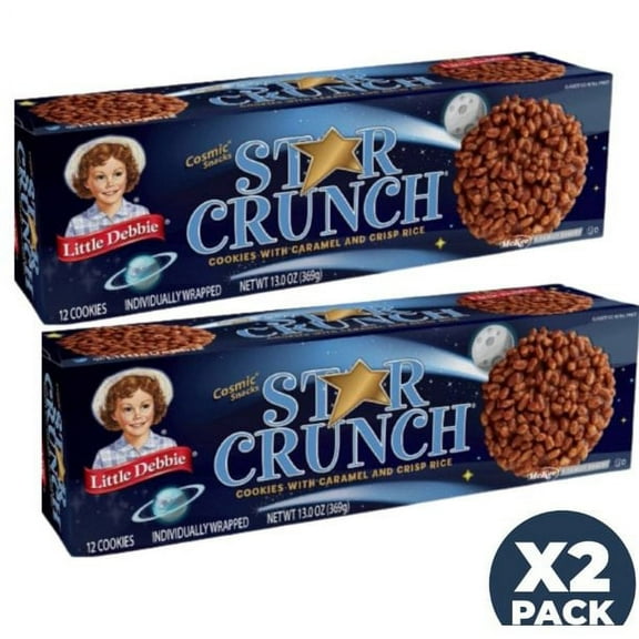 Little Debbie Star Crunch Crisp Snacks 13oz 12 count 2pk