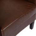 thumbnail image 6 of GDF Studio Baden Contemporary Pillow Tufted Club Chair, Dark Brown Faux Leather, 6 of 8