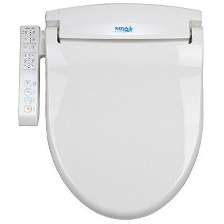 Nova Control Gate Nova 1000 Bidet Small Child and Special Needs Adults White Electronic Toilet Seat Heated - Side Panel Control - Instant Water Heating - Warm Air Dry ()
