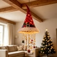 thumbnail image 4 of Santa Hat Hanging Christmas Decorations & Warm Glow, Plush Red Hat Holiday Light, Hat Hanging Decor with Glowing Tassels, Lightweight Festive Light for Indoor Outdoor, Porches, Tents, Tree Branch,B, 4 of 6