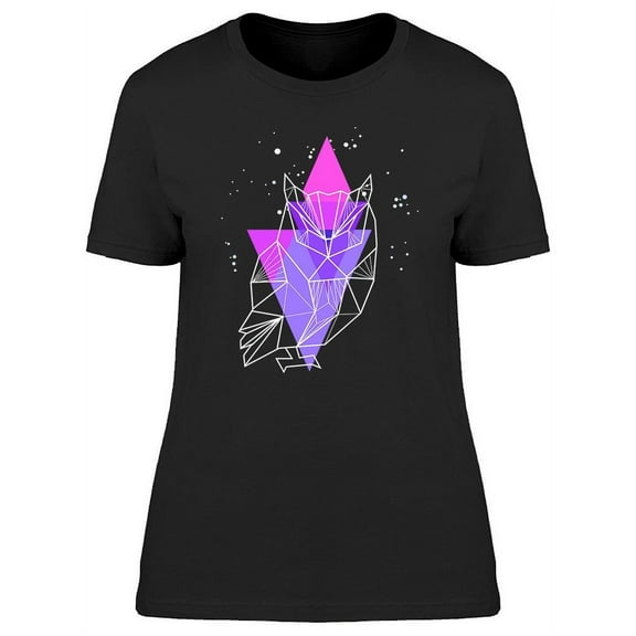 Cosmical Geometric Owl T-Shirt Women -Image by Shutterstock, Female 3X-Large