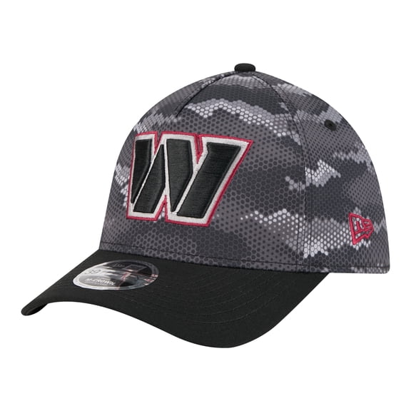 Men's New Era  Black Washington Commanders Camo A-Frame 39THIRTY Flex Hat