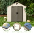 Lifetime 8 ft. x 12.5 ft. Utility Garden Vertical Plastic Modern