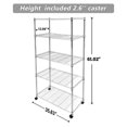 iPower Heavy Duty 5Tier Shelving Unit, 13.98''D x 35.83''W x 61.02''H