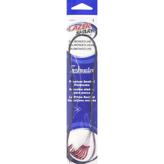 Lazer Sharp L560H-8-1 Salmon/Steelhead Rig, Red, Assorted Size