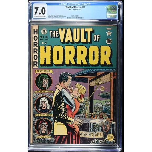 Vault of Horror #18 CGC FN/VF 7.0 Off White to White Comic Book